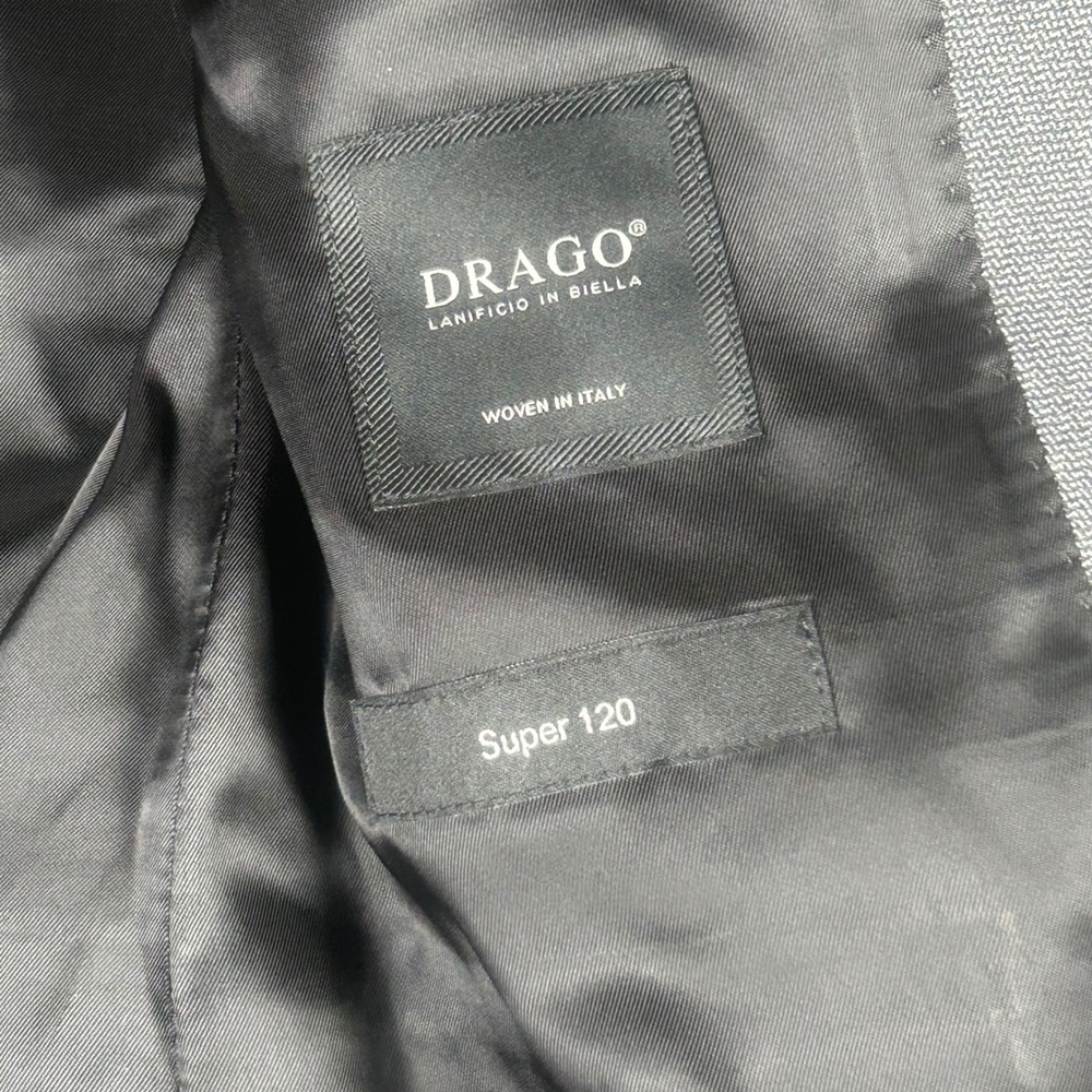 Hugo Boss Drago Super 120 Wool Suit Jacket Blazer Gray Mens 40R Made in Bulgaria - Picture 8 of 12